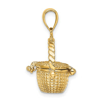 14K 3-D Moveable Nantucket Basket Charm-K7151