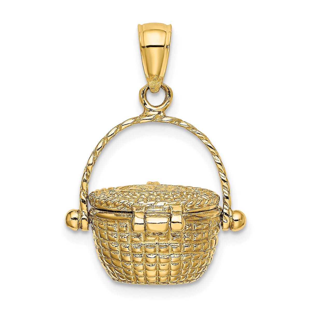 14K 3-D Moveable Nantucket Basket Charm-K7151