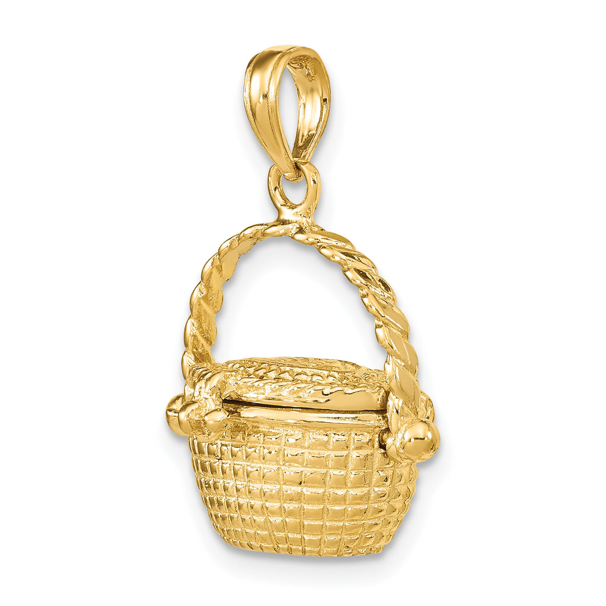 14K 3-D Moveable Nantucket Basket Charm-K7151