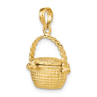 14K 3-D Moveable Nantucket Basket Charm-K7151