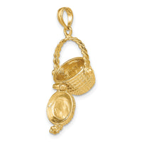 14K 3-D Moveable Nantucket Basket Charm-K7151