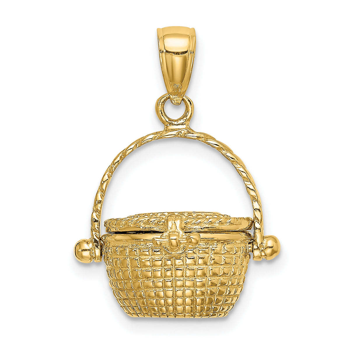 14K 3-D Moveable Nantucket Basket Charm-K7151