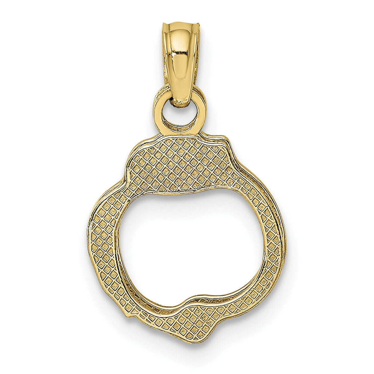 14K 2-Piece Handcuffs Charm-K7154