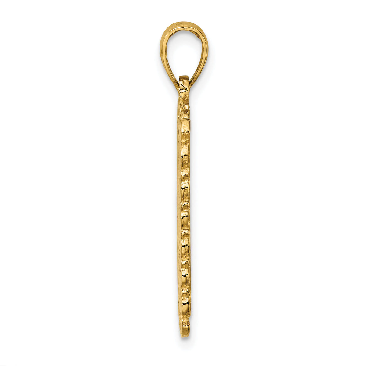 14K Queen Playing Card Charm-K7159