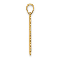 14K Queen Playing Card Charm-K7159