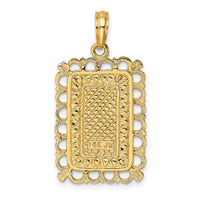 14K King Playing Card Charm-K7160