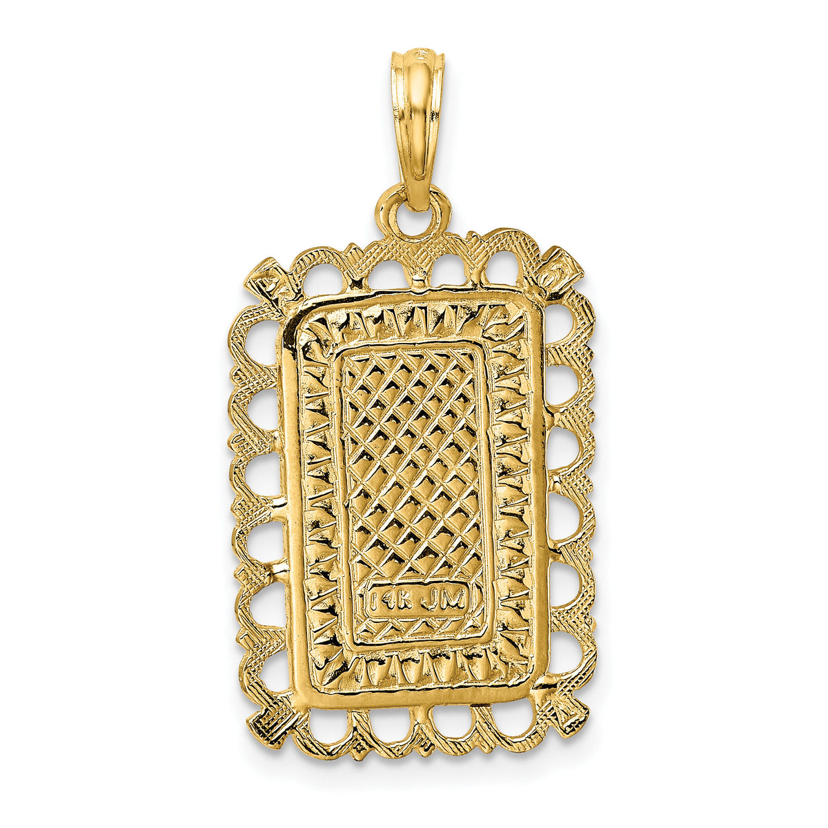 14K Hearts w/ Ace Playing Cards Charm-K7161