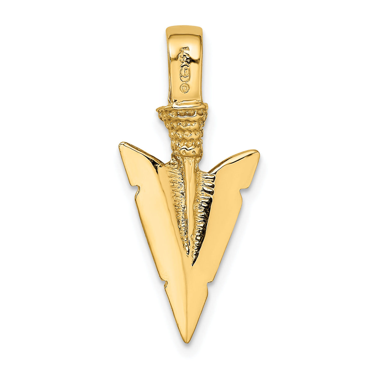 14K 3-D Arrowhead Charm-K7165