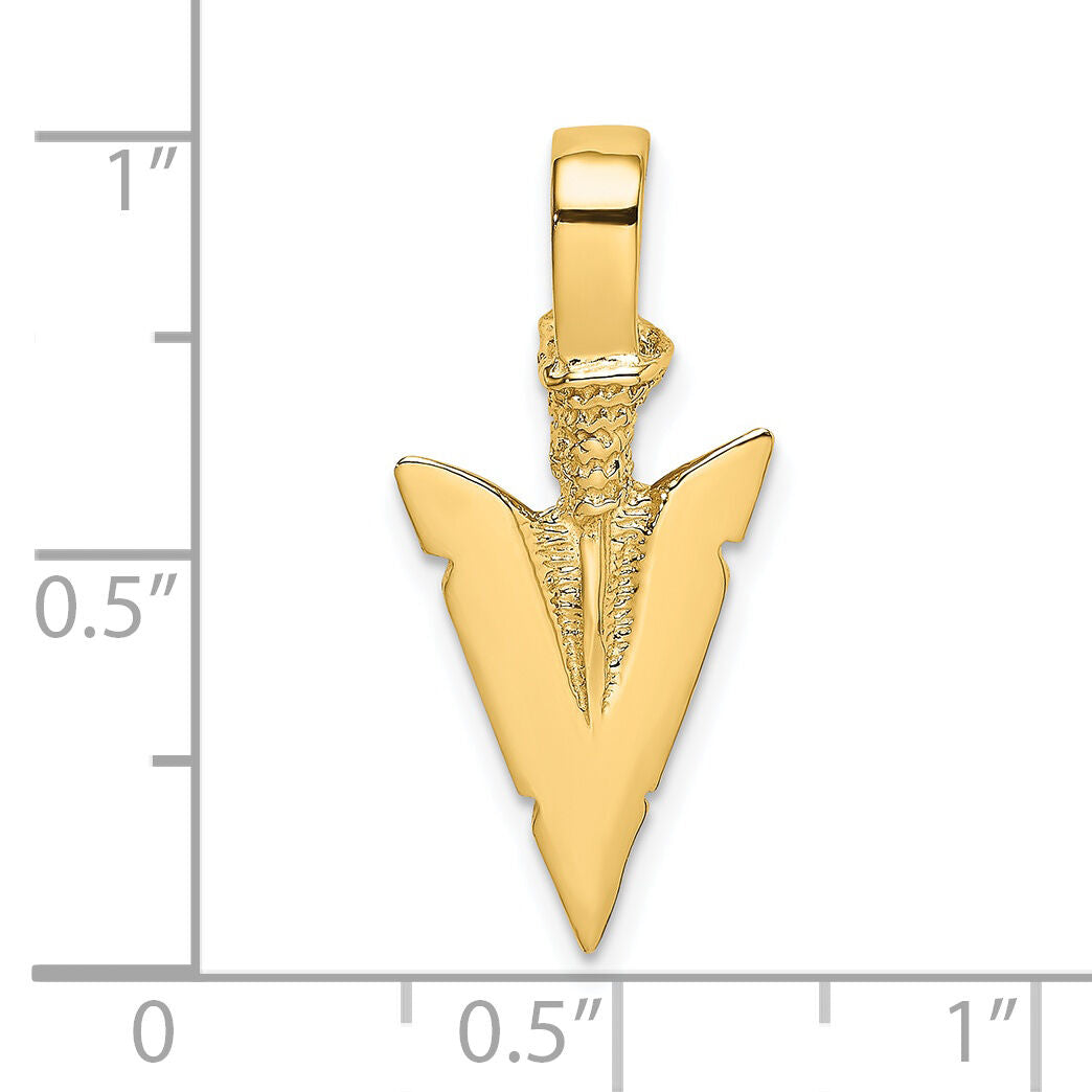 14K 3-D Arrowhead Charm-K7165