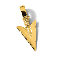 14K 3-D Arrowhead Charm-K7165
