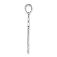 14K White Gold Cut-Out Polished Dog Bone Charm-K7166W
