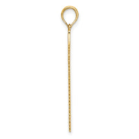 14K 3-D Flat Hand Saw Charm-K7169