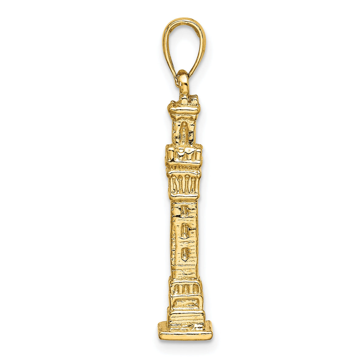 14K 3D Pilgrim Memorial Monument Charm-K7170