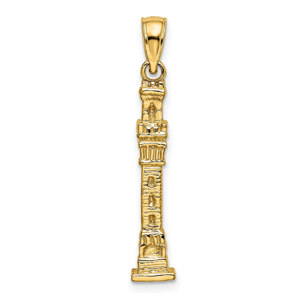 14K 3D Pilgrim Memorial Monument Charm-K7170