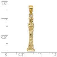 14K 3D Pilgrim Memorial Monument Charm-K7170