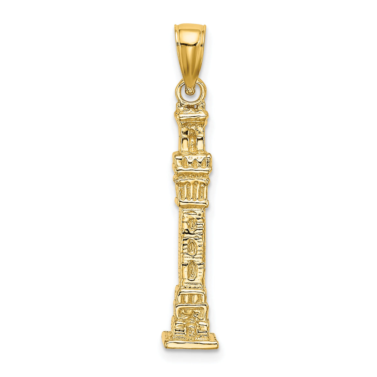 14K 3D Pilgrim Memorial Monument Charm-K7170