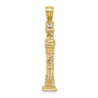 14K 3D Pilgrim Memorial Monument Charm-K7170
