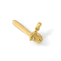 14K 3-D Small Chain Saw Charm-K7176