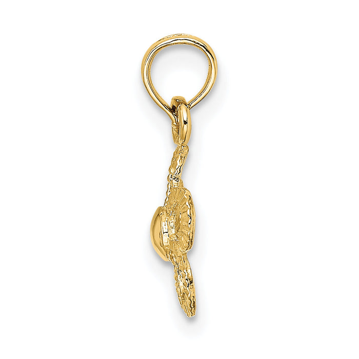 14k Mini Daisy Flower Charm-K7179