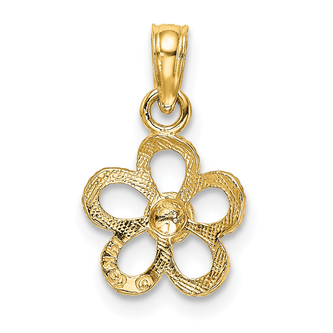 14k Mini Daisy Flower Charm-K7179
