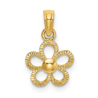 14k Mini Daisy Flower Charm-K7179