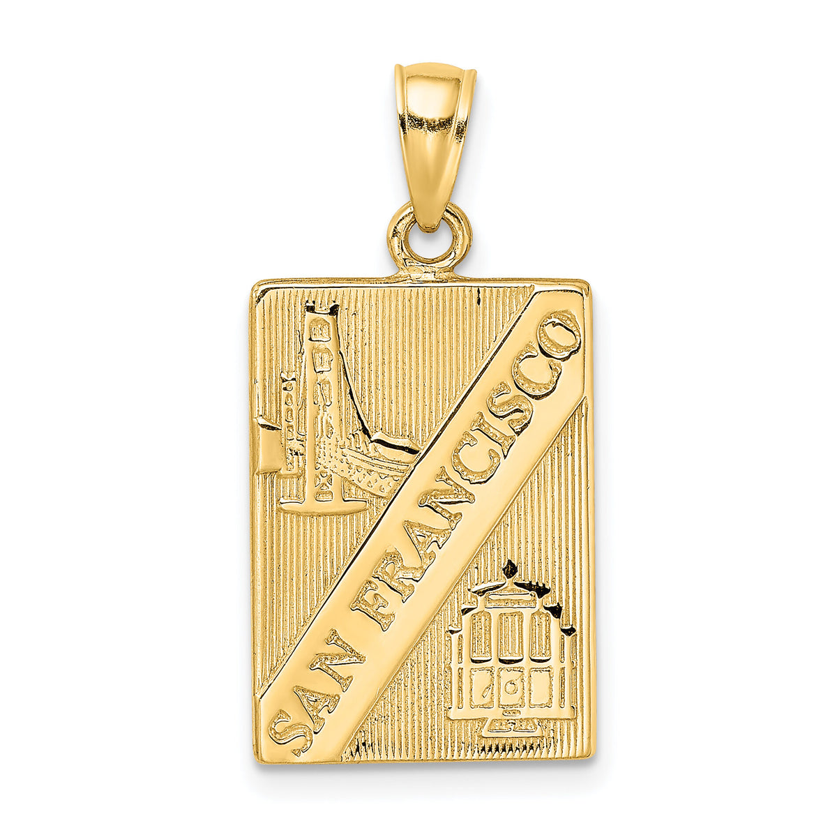 14K SAN FRANCISCO Reversible Charm-K7181