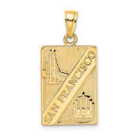 14K SAN FRANCISCO Reversible Charm-K7181