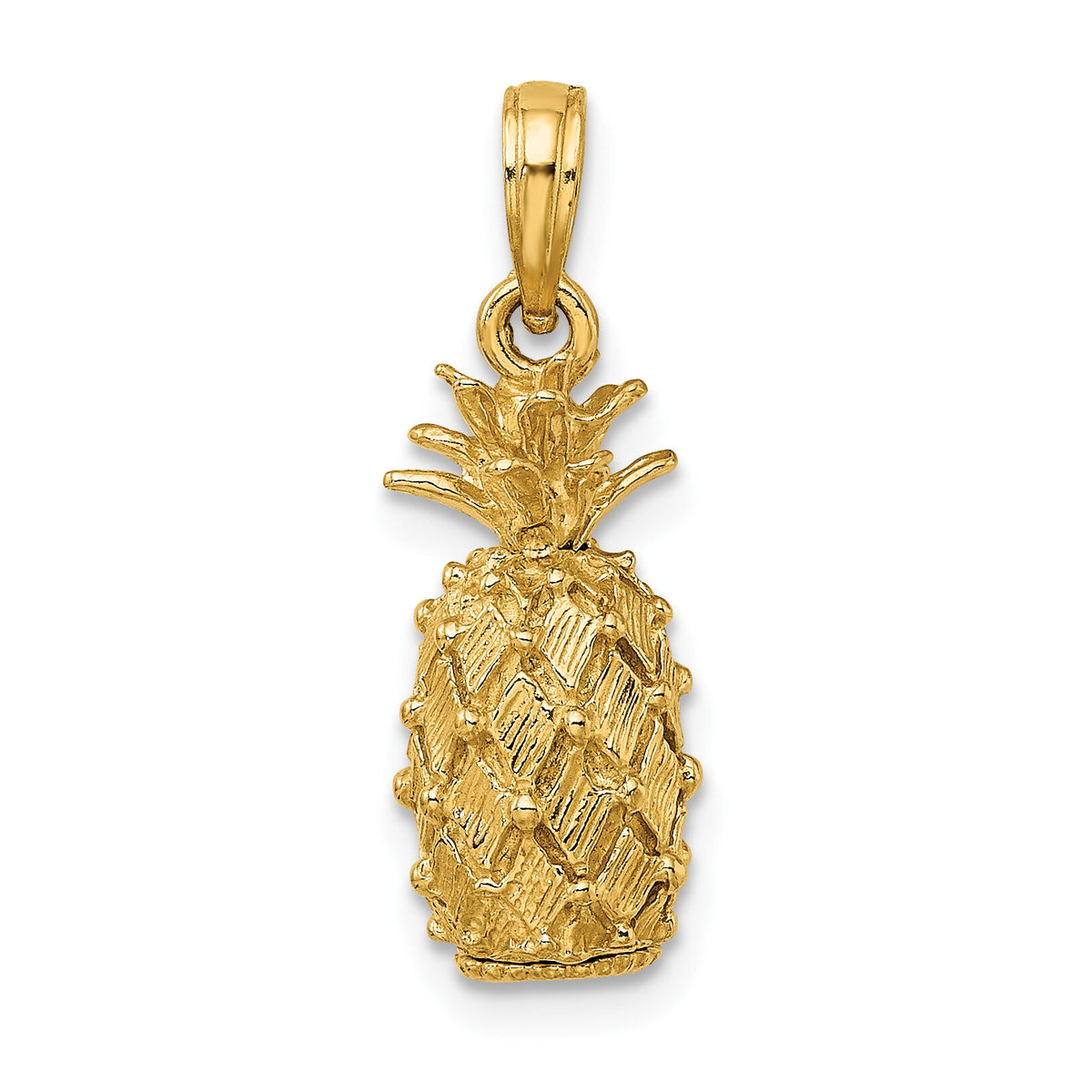 14K 3-D Pineapple Charm-K7182