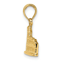 14K Textured 2-D Coliseum Charm-K7183