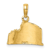 14K Textured 2-D Coliseum Charm-K7183