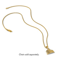 14K Textured 2-D Coliseum Charm-K7183