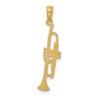 14K Polished Trumpet Charm-K7184