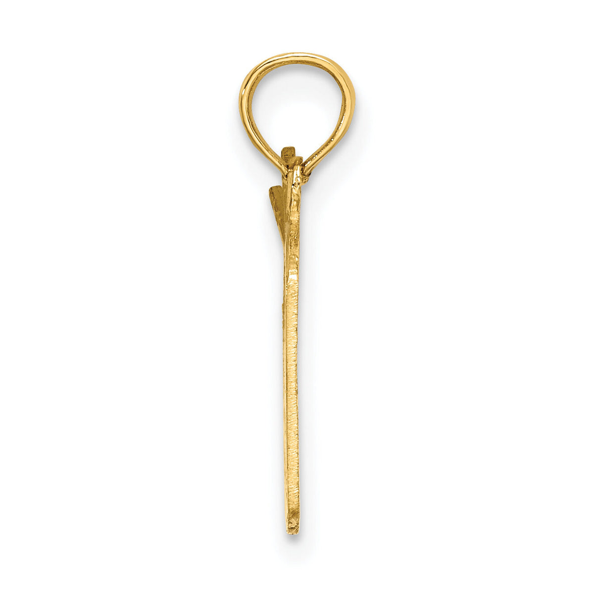 14K Polished Drum and Sticks Charm-K7186