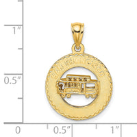 14K SAN FRANCISCO w/Cable Car Charm-K7187
