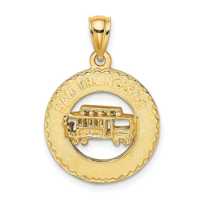 14K SAN FRANCISCO w/Cable Car Charm-K7187