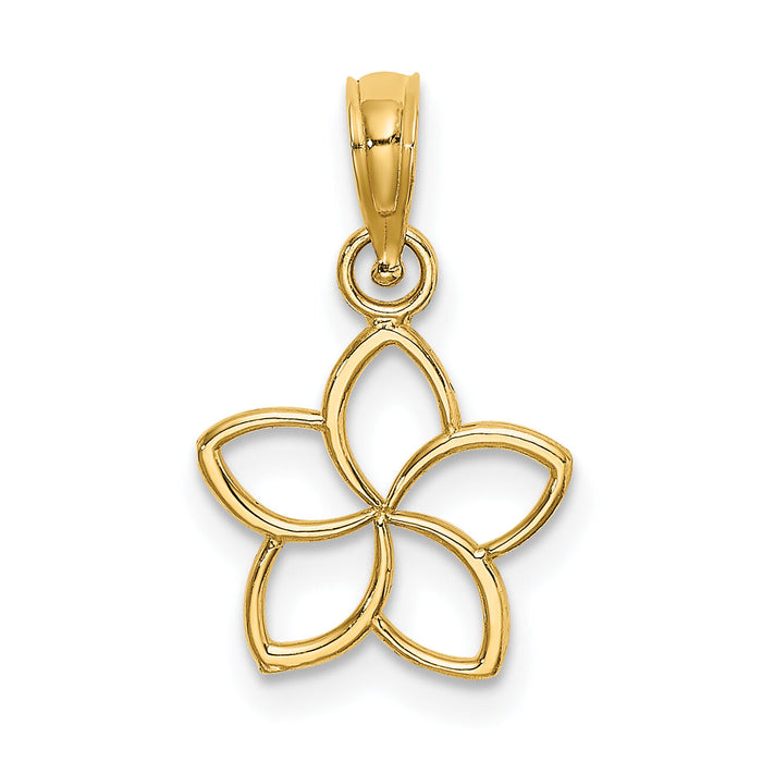 14k Cut Out Flower Charm-K7188