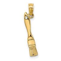 14K 3-D Paint Brush Charm-K7189