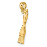 14K 3-D Paint Brush Charm-K7189