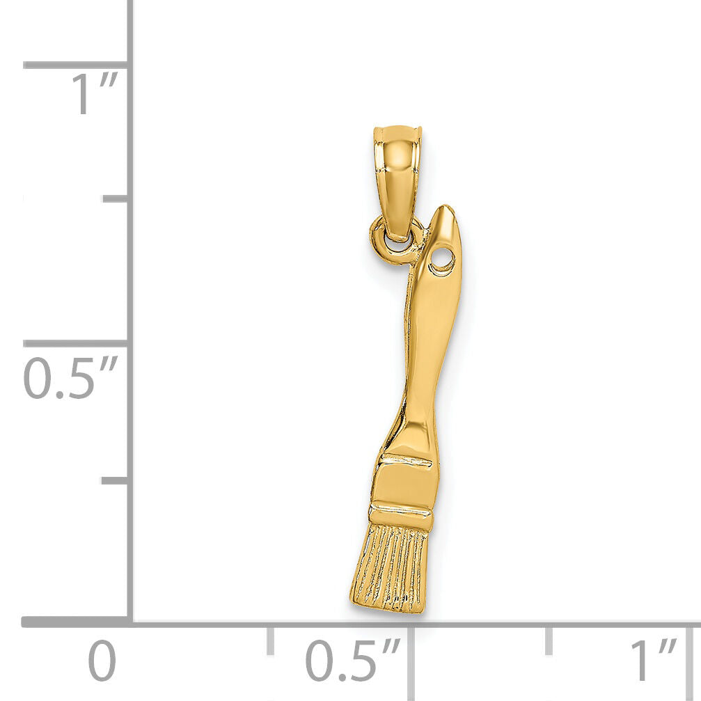 14K 3-D Paint Brush Charm-K7189