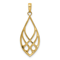 14K Celtic Knot Teardrop Charm-K7194