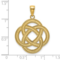 14K Large Celtic Eternity Knot Circle Charm-K7201