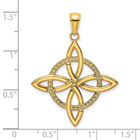 14k Large Celtic Eternity Knot Charm-K7202