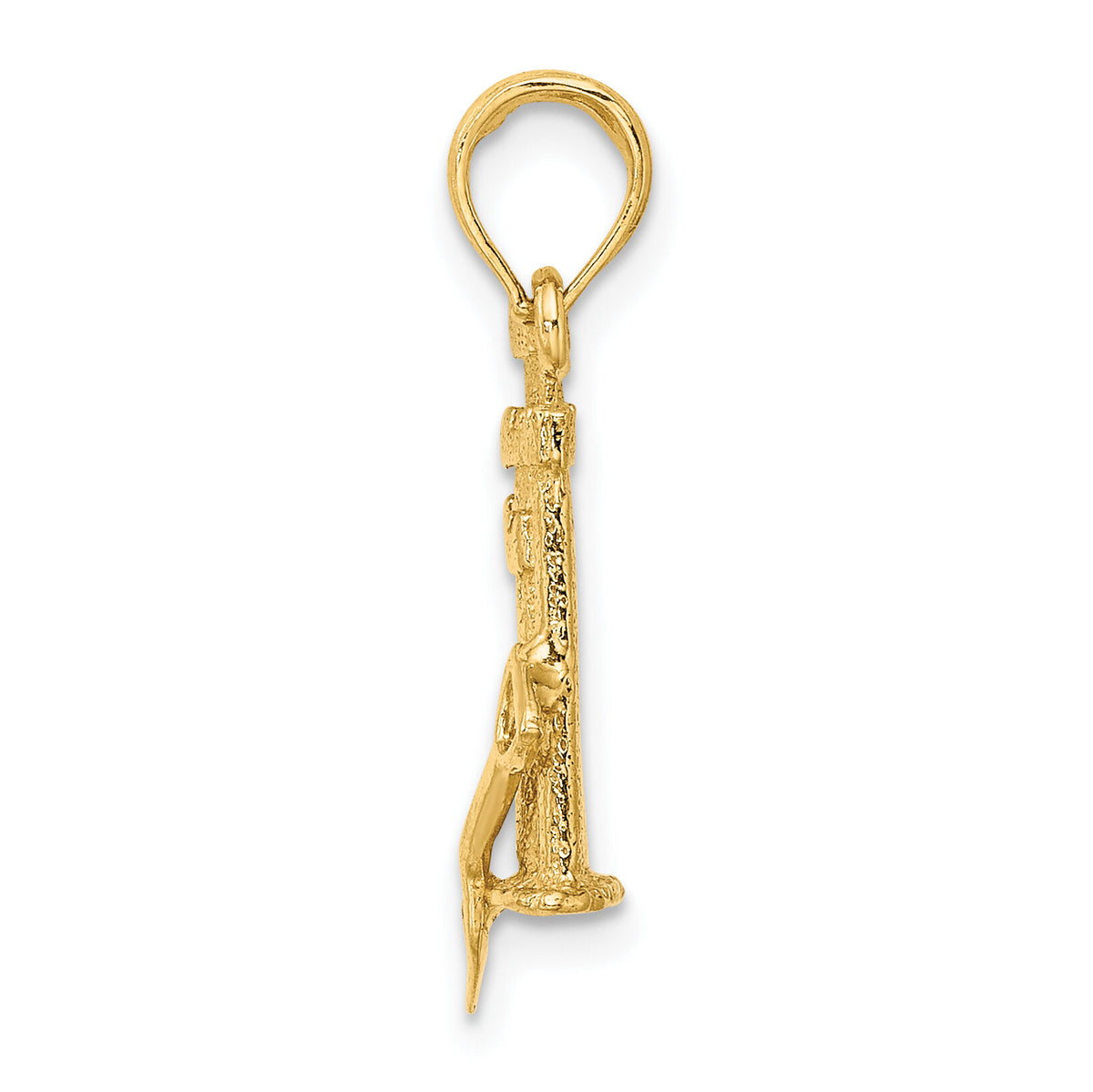 14K 3-D Sand Castle w/ Shovel Charm-K7207