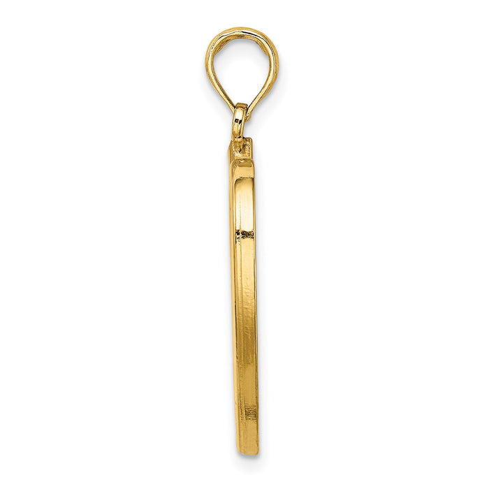 14K Large Celtic Knot Heart Charm-K7209