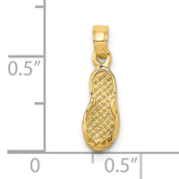 14K Single Flip-Flop Charm-K7210