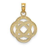 14K Small Celtic Eternity Knot Circle Charm-K7214