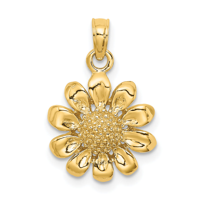 14k Sunflower Charm-K7215