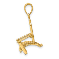 14K 3-D Beach Chair Charm-K7216