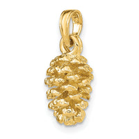 14K 3D Pinecone Charm-K7217