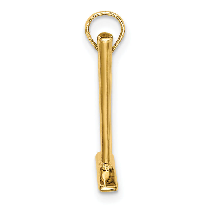 14K 3-D Hammer Charm-K7218
